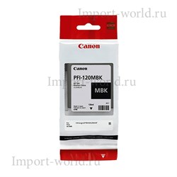 Картриджи Canon PFI-120MBK чёрный матовый оригинальный PFI-120MBK - фото 4562