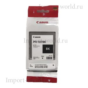 Картриджи Canon PFI-107BK черный оригинальный PFI-107BK — оригинал Canon
