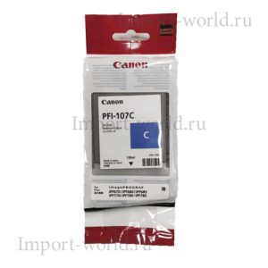 Картриджи Canon PFI-107C синий оригинальный PFI-107C — оригинал Canon