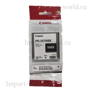 Картриджи Canon PFI-107MBK матово черный оригинальный Canon PFI-107MBK — оригинал Canon