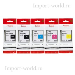 Картриджи Canon PFI-120CMYK+MBK комплект оригинальный PFI-120CMYKMBK — оригинал Canon